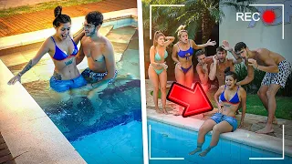 ELA FOI ENTRAR NA PISCINA DEPOIS DA CIRURGIA E DEU RUIM!! ( SE MACHUCOU ) [ REZENDE EVIL ]