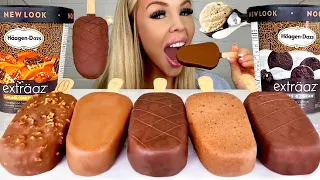 ASMR HAAGEN DAZS SALTED CARAMEL ICE CREAM, COOKIES AND CREAM MUKBANG 먹방