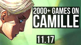 CAMILLE vs OLAF (TOP) | 6/0/8, 2000+ games, 1.5M mastery, Dominating | KR Diamond | v11.17