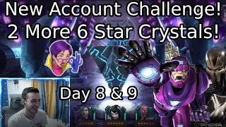 New Account Challenge Day 8 And 9 Recap! Becoming Cavalier And 2 More 6 Star Crystals! | MCOC