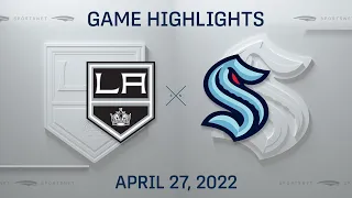 NHL Highlights | Kings vs. Kraken - Apr. 27, 2022