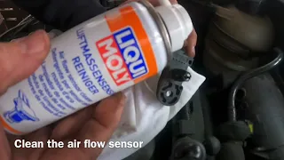How to clean the mass air flow sensor (MAF) on a Peugeot 206 DIY