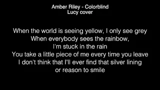 Lucy - Colorblind Lyrics (Amber Riley) The Voice UK 2018