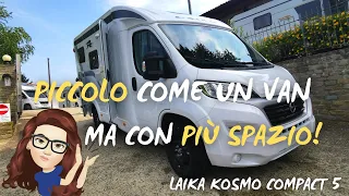 SEMINTEGRALE COMPATTO LAIKA KOSMO V5: un profilato compatto da 6 mt e largo solo 2.14m!