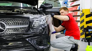 Mercedes E class  полная оклейка защитной пленкой