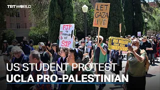 Protesters remain on UCLA campus, defying orders to disperse