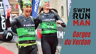 SwimRunMan des Gorges du Verdon - SwimRun du Verdon avec MySwim.fr et Céline.