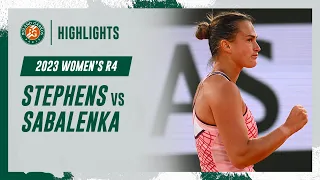 Sabalenka vs Stephens Round 4 Highlights | Roland-Garros 2023