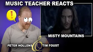 Music Teacher Reacts: PETER HOLLENS & TIM FOUST - Misty Mountains