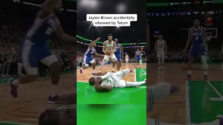 Jaylen Brown’s face injury. Feb8th. #nba #basketball #jaylenbrown #jasontatum #boston #bostonceltics