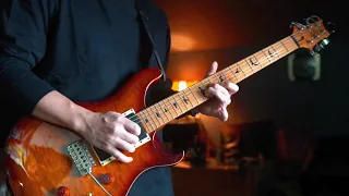 Improvised guitar solo over my slow blues backing track