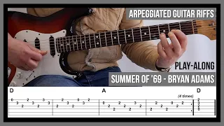 Summer of '69 (TAB) - Arpeggiated Guitar Riffs - Bryan Adams