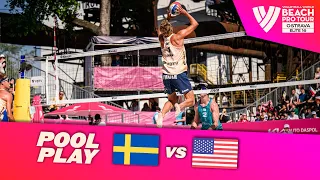 Åhman/Hellvig vs. Partain/Benesh - Pool Play Highlights | Ostrava 2024 #BeachProTour