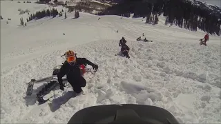 Snowmobile vs Avalanche