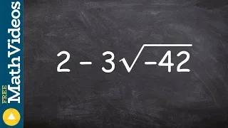 How to rewrite an expression in the standard form of a complex number using i