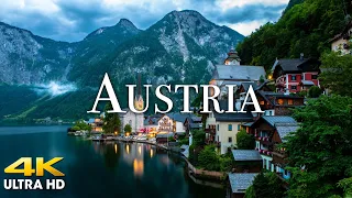 FLYING OVER AUSTRIA (4K UHD) Amazing Beautiful Nature Scenery with Relaxing Music (4K Video UltraHD)