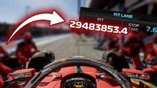 How long can you stay in the pits in F1 23?