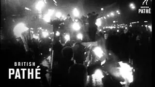 Ice Hockey Fans Demonstrate In Prague.    (1969)