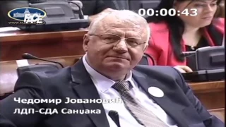Skupštinski obračun Šešelja i Jovanovića oko Srebrenice i Đinđića