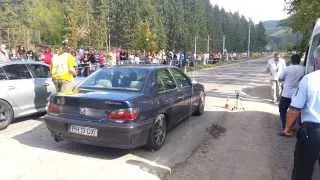 Peugeot 406 1.9 TD vs BMW 530 D - Covasna 200m 2013 semifi S7 1