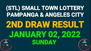 2nd Draw STL Pampanga, STL Angeles January 2 2022 (Sunday) Result | SunCove Draw, Lake Tahoe Draw
