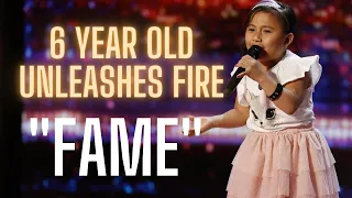 Adorable 6 Year Old from America's Got Talent Zoë Erianna UNLEASHES FIRE on the song "Fame"