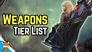 Weapon Tier List as a NOOB
