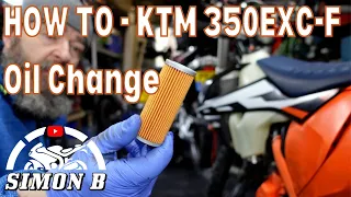 How to - change the Oil on a KTM 350 Exc-f or any other motorbike