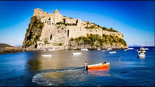 Discovering ISCHIA 🏝Island - The car Free Peninsula Sant"'Angelo & Aragonese Castle in Ischia Ponte