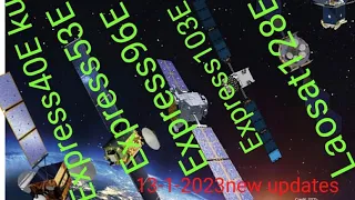 Express(40E)(53E)(96E)(103E)-Laosat128E new updates(Tracking- video )13-1-2023
