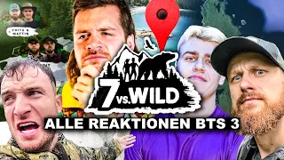 7 vs. Wild - ALLE Teilnehmer Reaktionen auf Folge 3! und SPOTS | BTS zusammengefasst