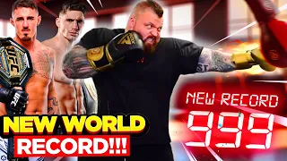 World's Hardest Punch CHALLENGE!!! ft. Eddie Hall, Tom Aspinall, Rico Verhoeven