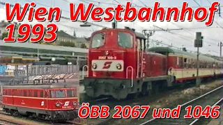 Wien Westbahnhof 1993 - Verschub mit ÖBB 2067