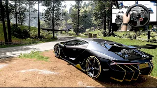 Lamborghini Centenario - Forza Horizon 5 | Logitech g29 gameplay