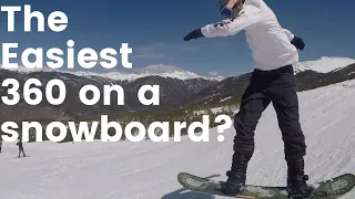 How to Backside 360 on a Snowboard - [Takeoff, Air, Landing]