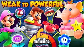 Super Mario Bros. Wonder Power-Ups: Weak to Powerful 🐘🍄