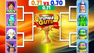 NEW SKIN 0.71 | 0.71 vs 0.70 | Stumble Guys Tournament