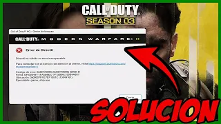 SOLUCION definitiva ERROR directX temporada 3 warzone 2