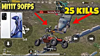 PUBG MOBILE 2.0 update Gameplay Erangel Core Circle kill+25 Xiaomi MI11T 90FPS 🔥😈