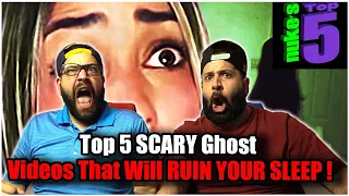 HERE WE GOO!! ITS CACA TIME!! Top 5 SCARY Ghost Videos That Will RUIN YOUR SLEEP !*REACTION!!