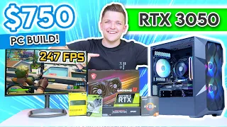 $750 RTX 3050 Gaming PC Build 2022! 🔥 [FULL Budget Build Guide w/ 1080p Benchmarks!]