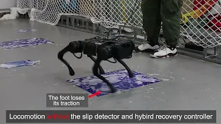 Slip Detection and Recovery for Quadruped Robots via Orthogonal Decomposition