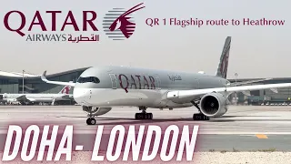 Qatar Airways to London | Doha - London | Qatar Airways Economy | Airbus A350-1000 | Trip Report
