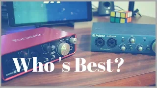 Presonus iTwo vs Focusrite 2i2 - Which is best for you?  Epic Shooutout and vs Battle