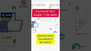 PIS/PASEP 2021 PARA PAGAMENTO EM 17 DE ABRIL DE 2023