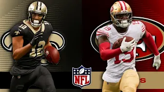 New Orleans Saints vs San Francisco 49ers Week 12 Simulation (4K Video) Next Gen Full Game