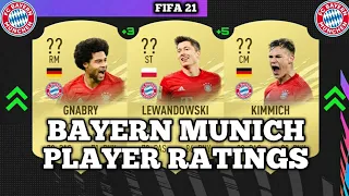 FIFA 21 | BAYERN MUNICH RATINGS PREDICTIONS | FT. LEWANDOWSKI, KIMMICH, GNABRY