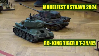 MODELFEST OSTRAVA 2024- RC MODELY T-34/85 A KING TIGER