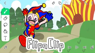 Pomni Ruuuunnnnnn - Flipaclip animation timelapse