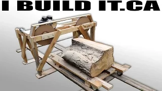 Making A Wooden Band Saw Mill From Scratch - Full Build